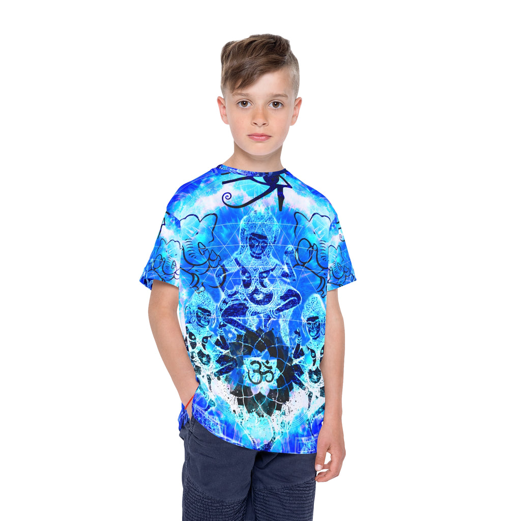 Amen Jin's Blue Sun Zen Meditations Kids Sports Jersey
