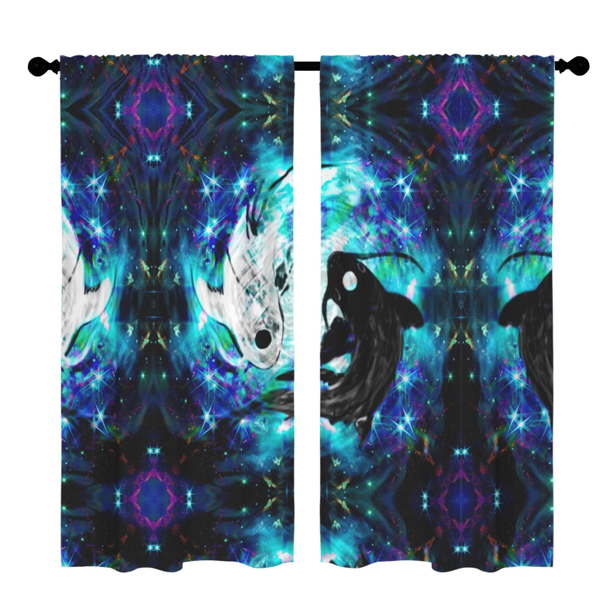 Katerina's Now & Forever Koi Desires Floor-To-Ceiling Curtain 52x84inch | Ships from USA