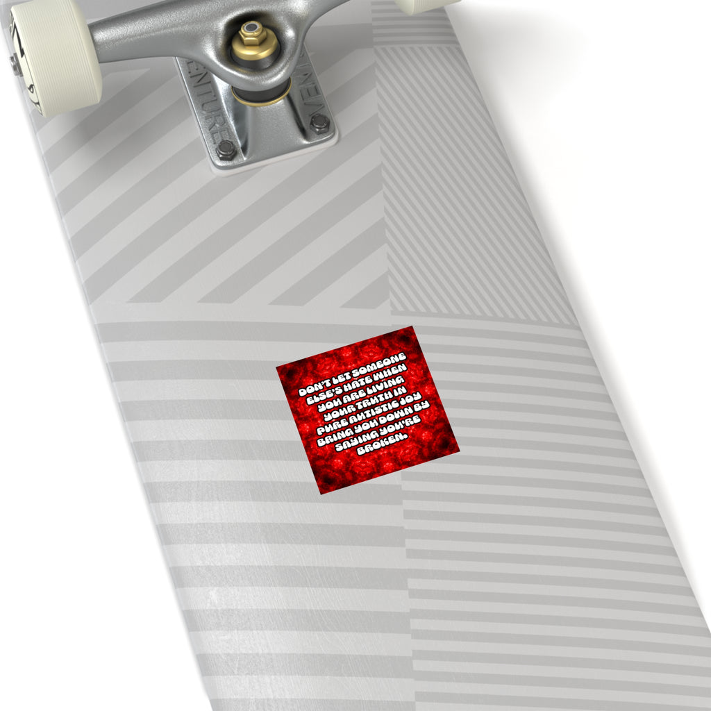 Katerina's Battle Symphony Desires 2022 "Don't Let" Square Stickers, Indoor\Outdoor
