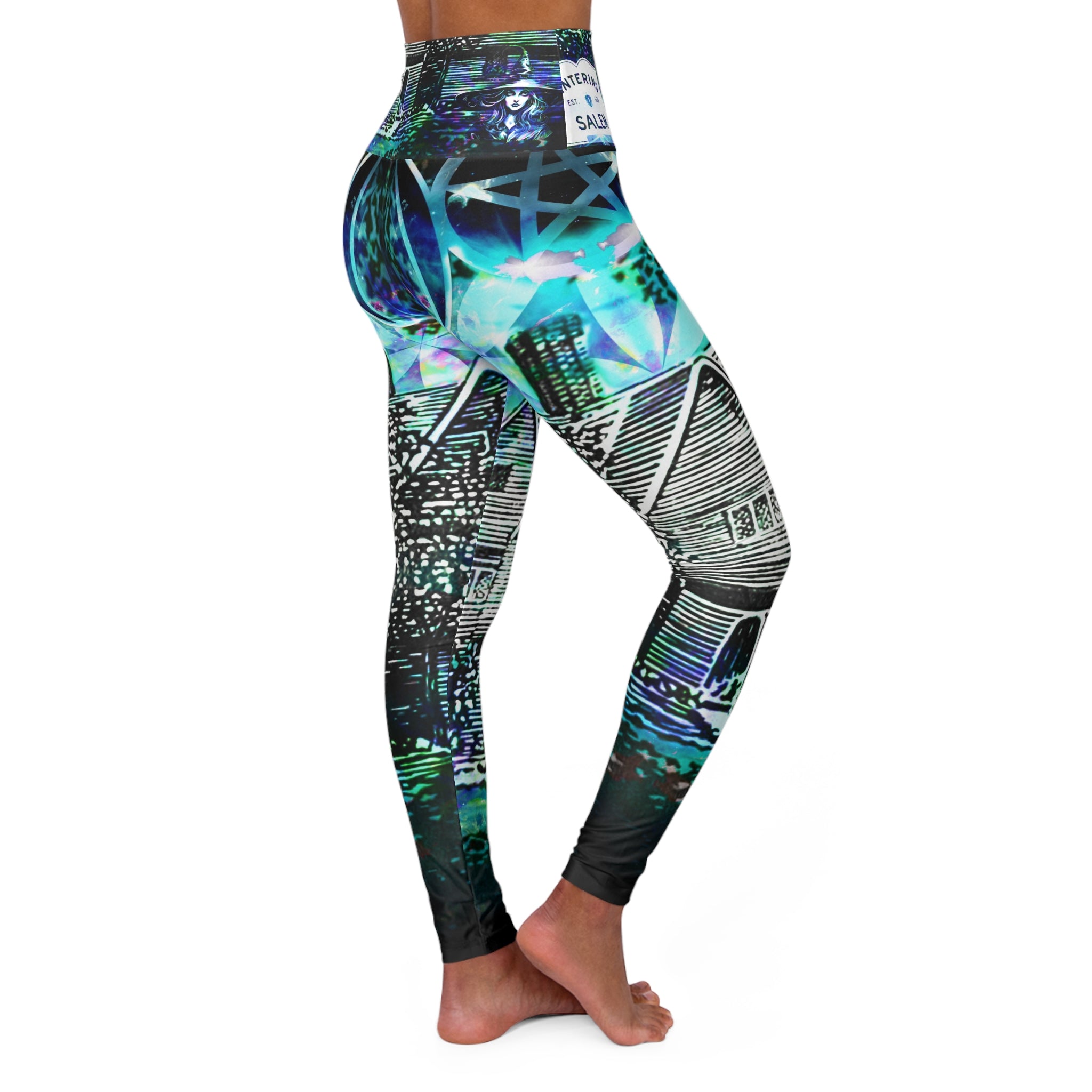 Katerina's Now and Forever Salem Witch Meditations High Waisted Yoga Leggings
