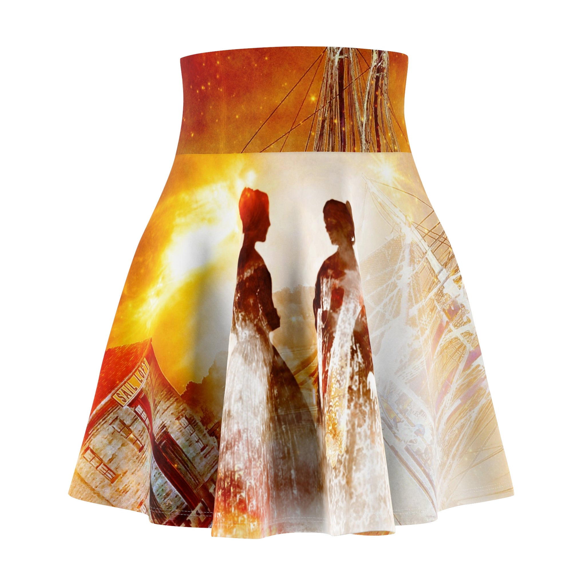 Samhain Eve Salem Harbor Dreams Women's Skater Skirt