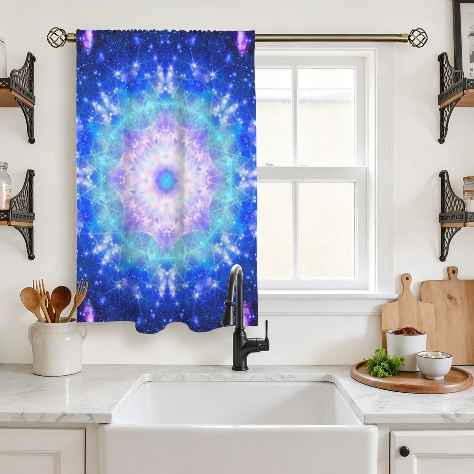 Amen's Katerina's Eros & Psyche Desires Window Curtain 27.6" x 39.4" ( 1 Piece ) | Ships from USA