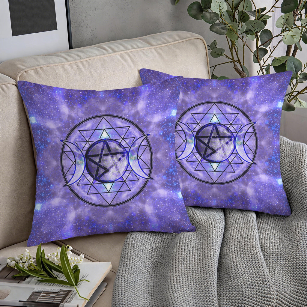 Katerina's Triple Goddess Magical Desires Custom Pillow Cases 18" x 18" (2-Pack) | Ships from USA