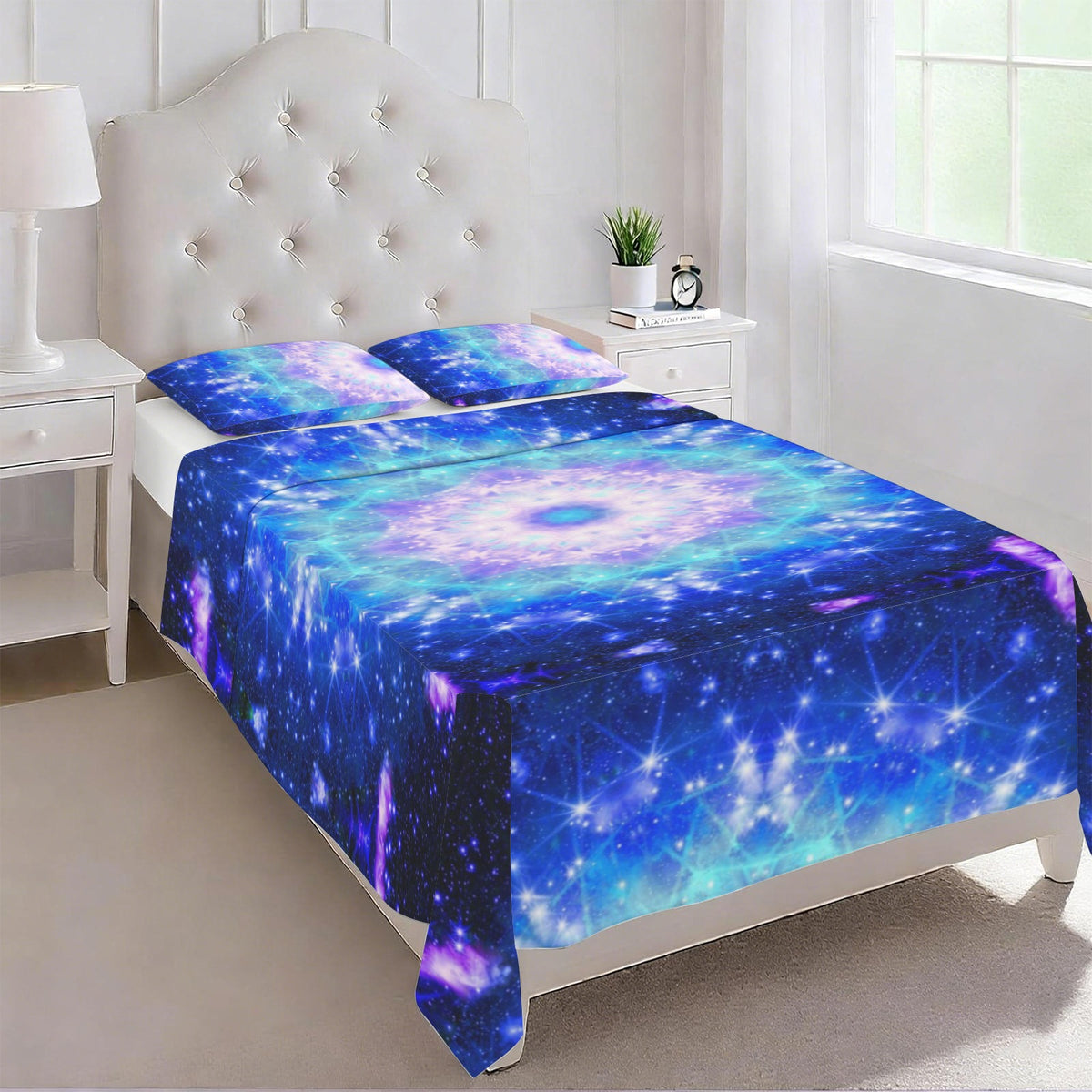 Amen's Katerina's Eros & Psyche Desires 3-Piece Bedding Set (Bed Sheet + Pillowcases)  | Ships from USA