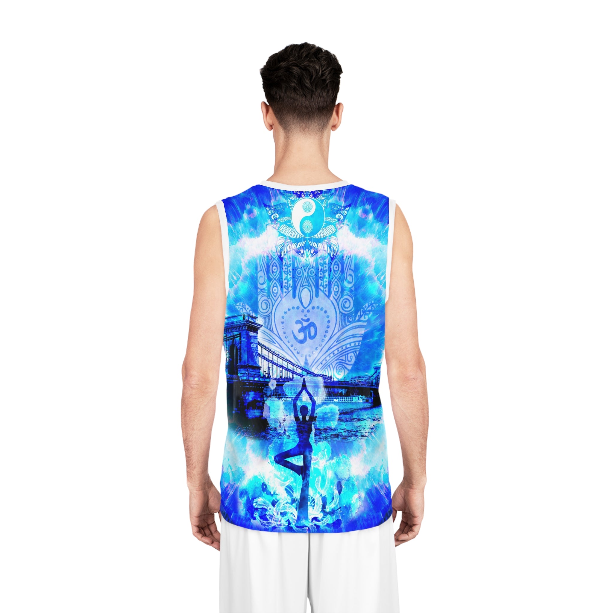 Amen Jin's Blue Sun Budapest Meditations Basketball Jersey