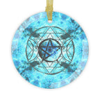 Amen Jin's all the White Horses Triple Goddess Meditations Glass Ornaments