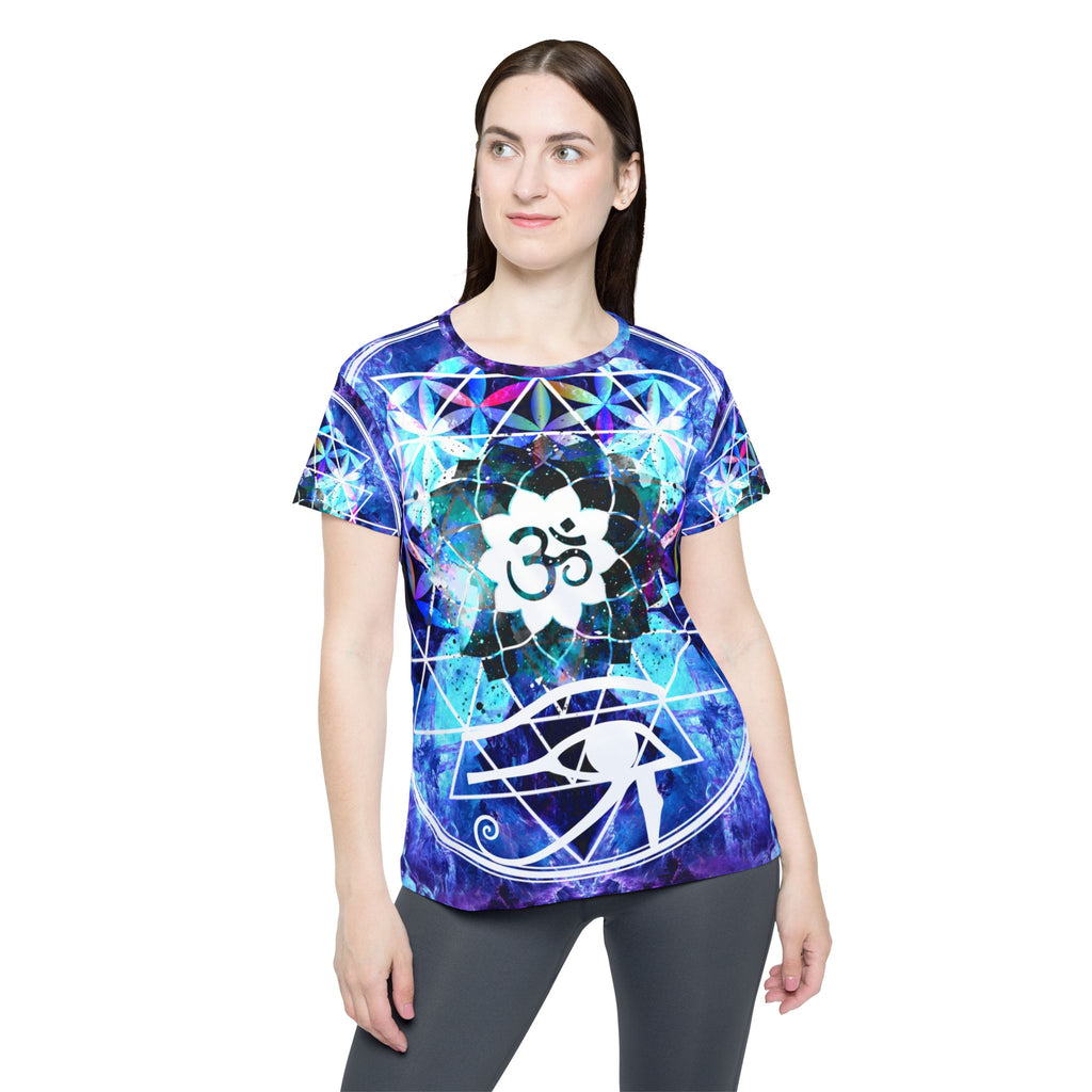 Amen Jin's Dragon's Gate Fairy Om Meditations Women's Sports Jersey