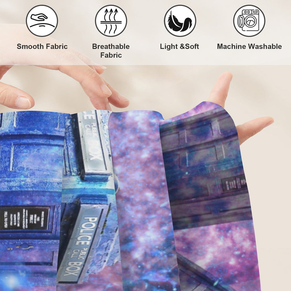 Katerina's Through Time & Space Doctor Desires Twin Bedding Set (Fitted Sheet + Pillowcases) | Ships from USA