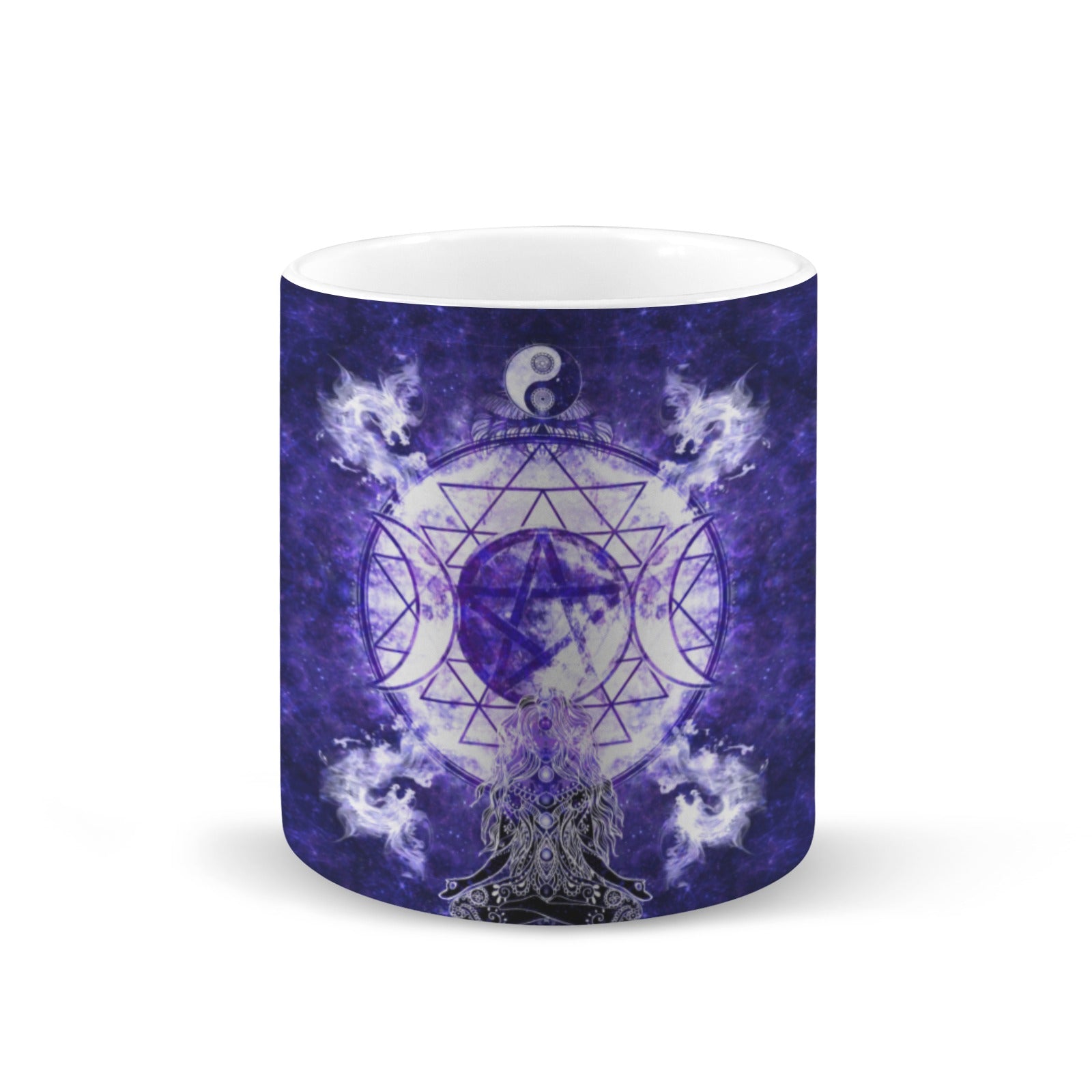 Katerina's Dragon's Eye Magickal Awakening Meditations Custom White Mug(11OZ)(Set of 2) | Ships from USA