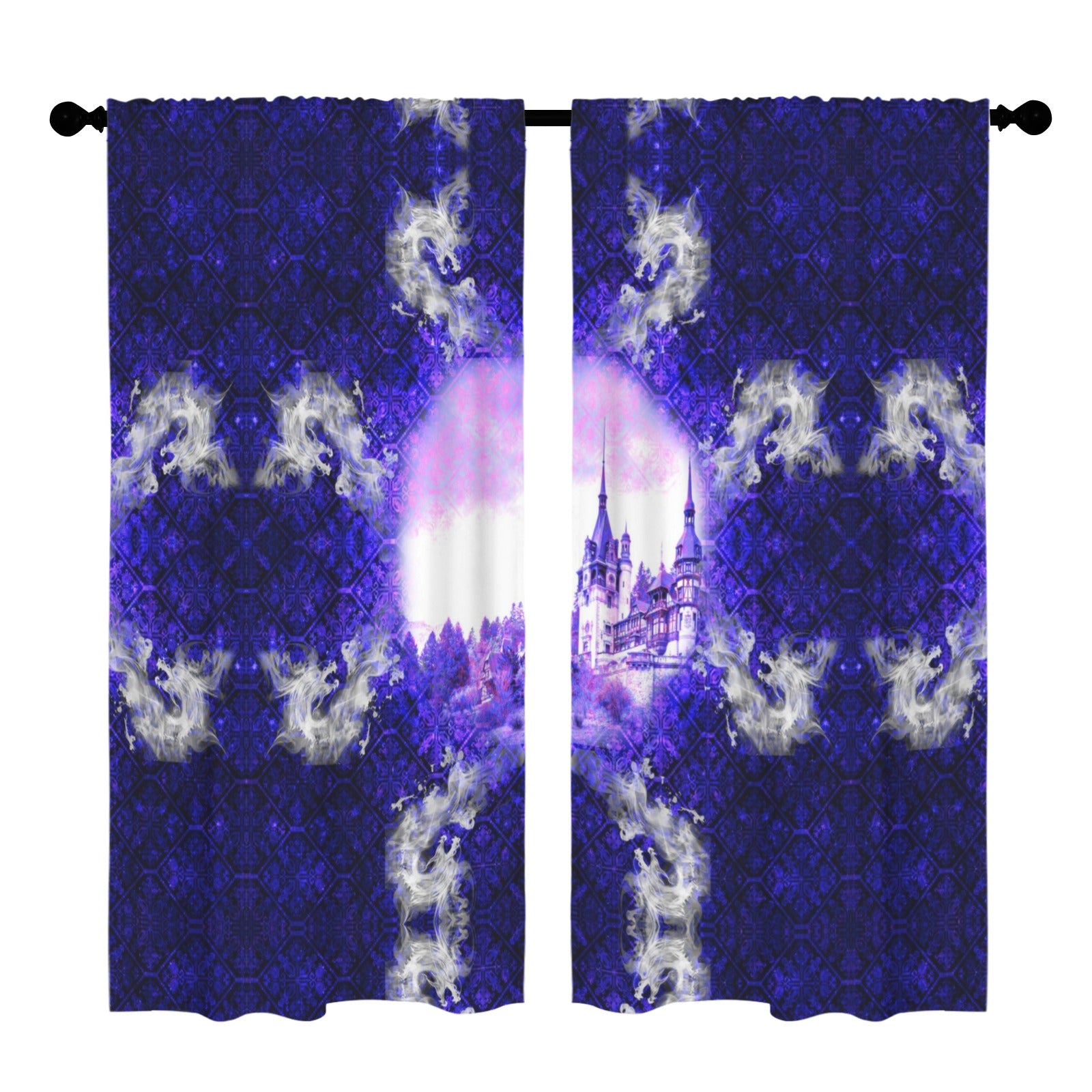 Katerina's Dragon's Eye Desires Dragoness Dreams Floor-To-Ceiling Curtain 52x84inch | Ships from USA