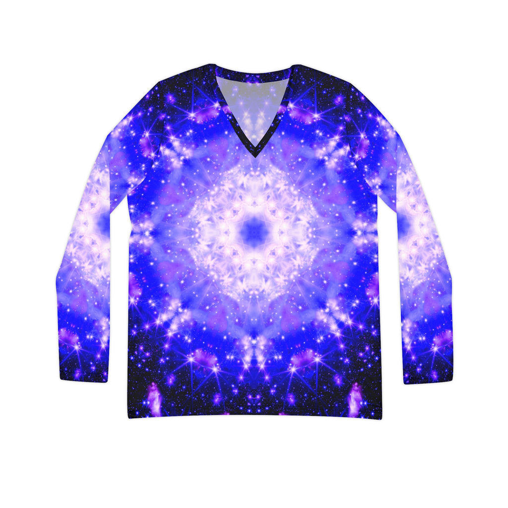 Katerina's Psyche Desires Women's Long Sleeve V-neck Shirt