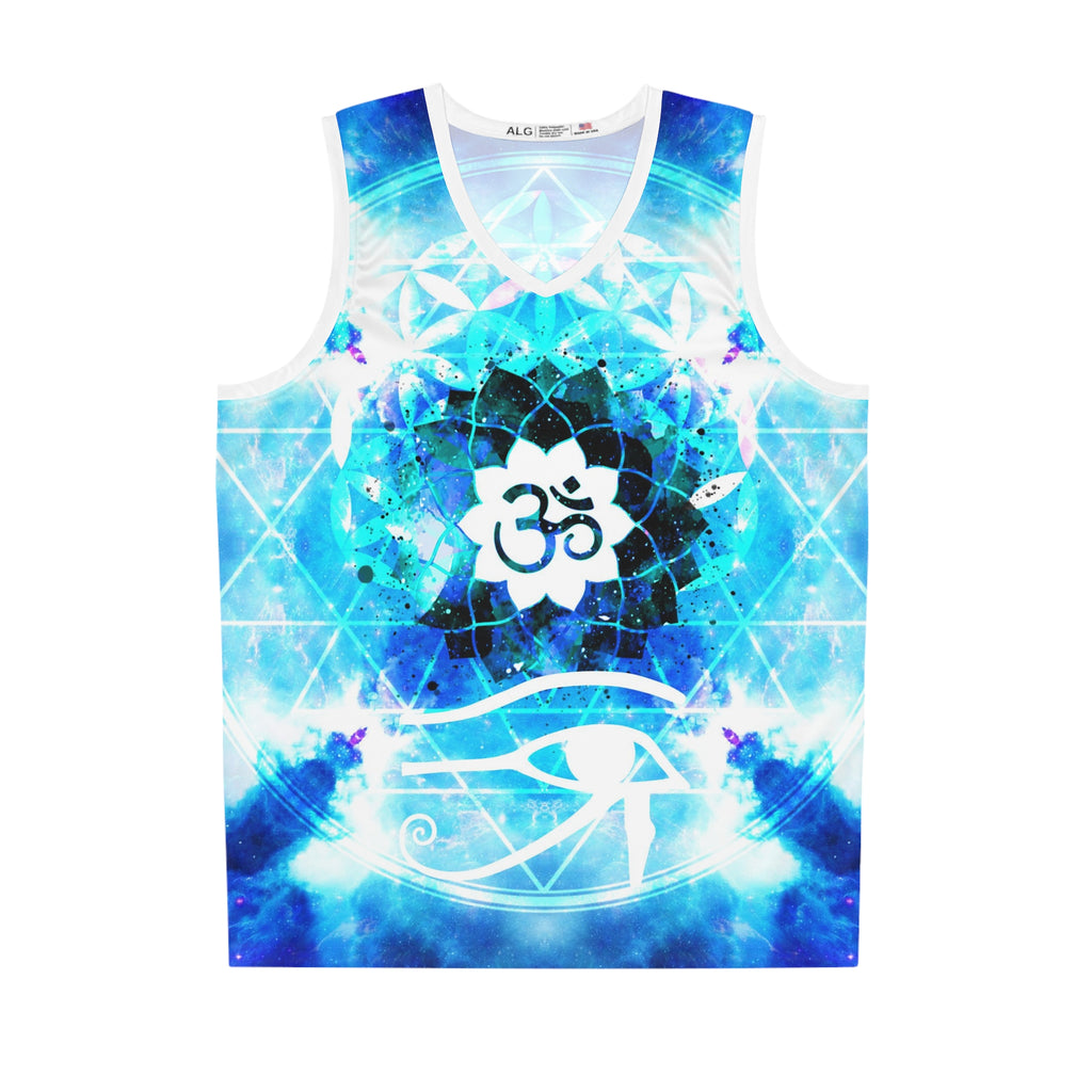 Amen Jin's Mandala of Dragon Fire Fairy Om Meditations Basketball Jersey