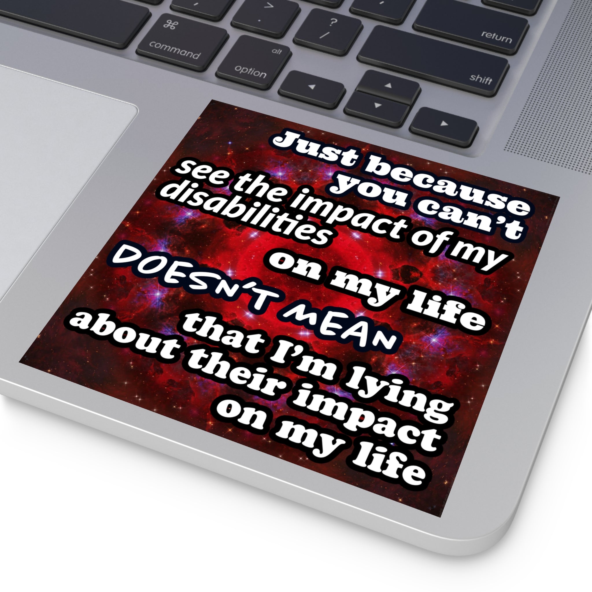 Katerina's Battle Symphony Desires "Just Because You Can't" Square Stickers, Indoor\Outdoor