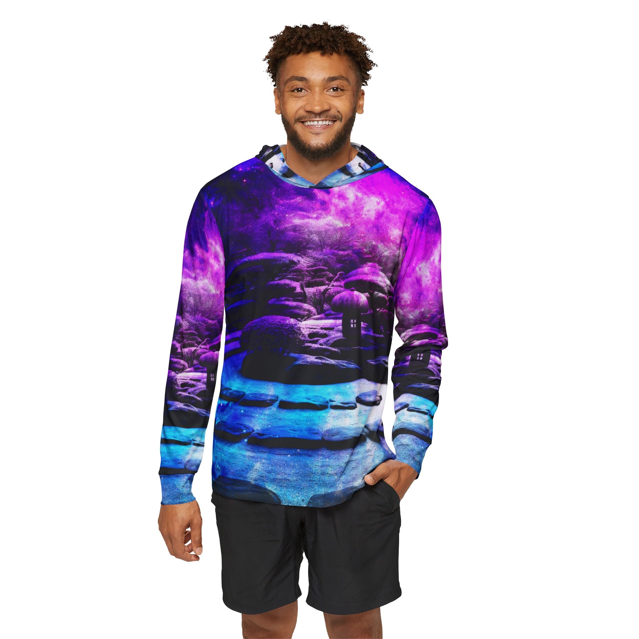 Creation's Heaven Tranquil Garden Dreams Men's Sports Warmup Hoodie