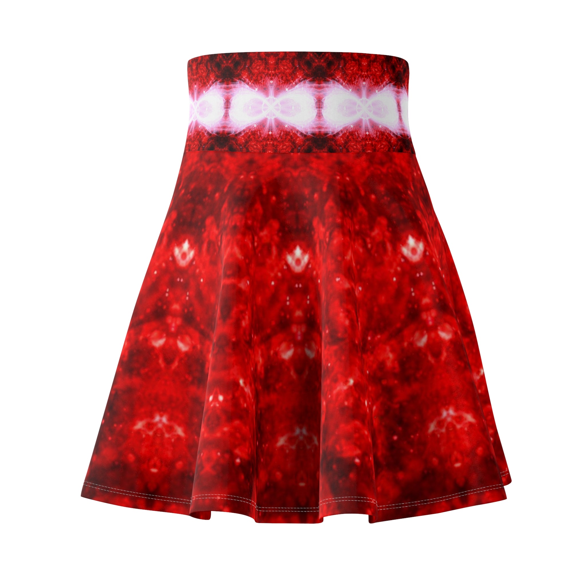 Katerina’s Battle Symphony Red Instead 2022 Desires Women's Skater Skirt