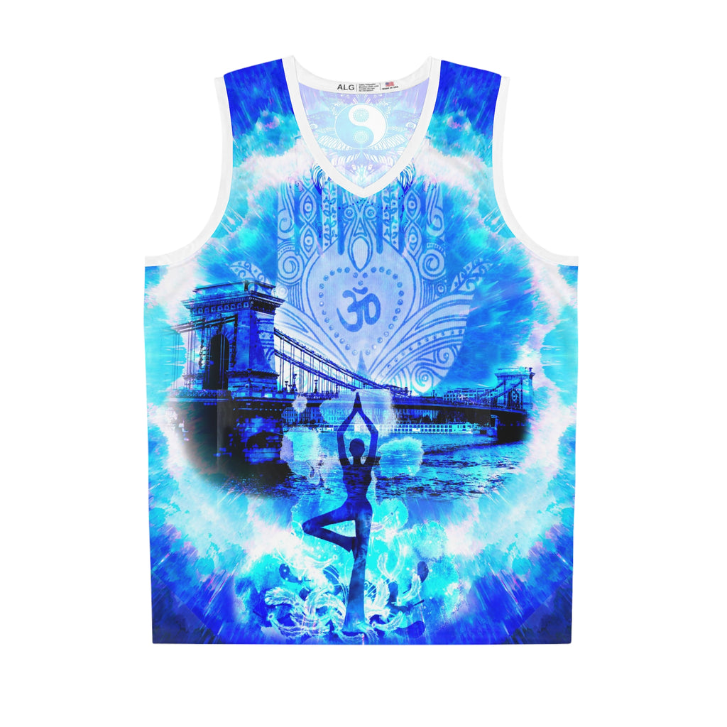 Amen Jin's Blue Sun Budapest Meditations Basketball Jersey
