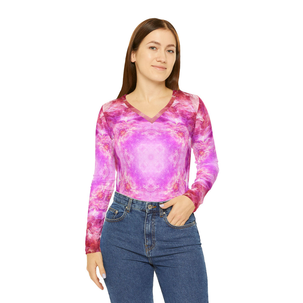 Katerina's Unconditional Desires Women's Long Sleeve V-neck Shirt