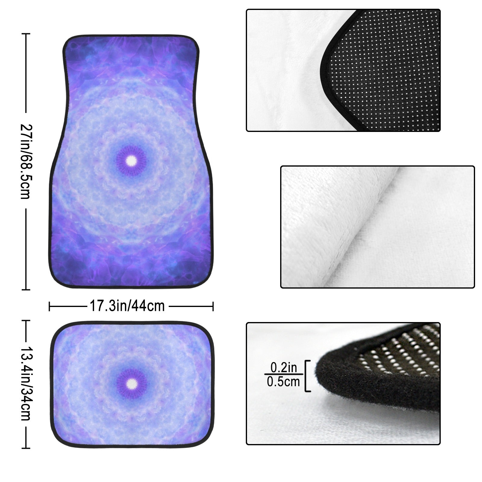 Katerina's Dragon Heart Desires 4-Piece Car Floor Mats （Customized Separately）| Ships from USA