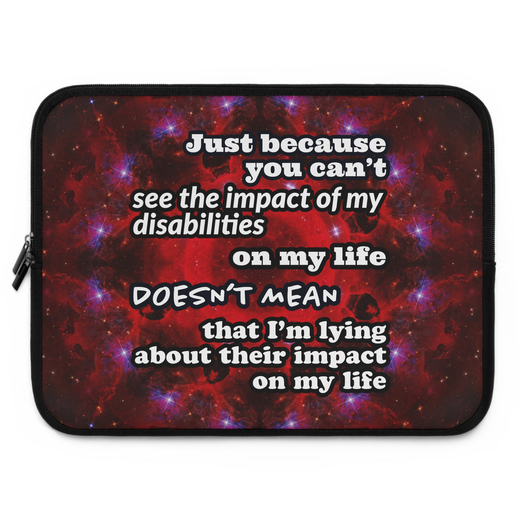 Katerina’s Battle Symphony Desires "Just Because You Can't" Laptop Sleeve