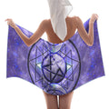 Katerina's Triple Goddess Magickal Desires Waffle Weave Bath Towel 29" x 58" | Ships from USA