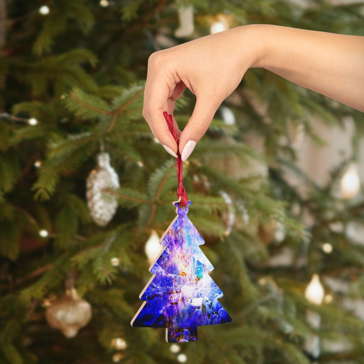 Breathe Again Yule Night Dreams Wooden Ornaments