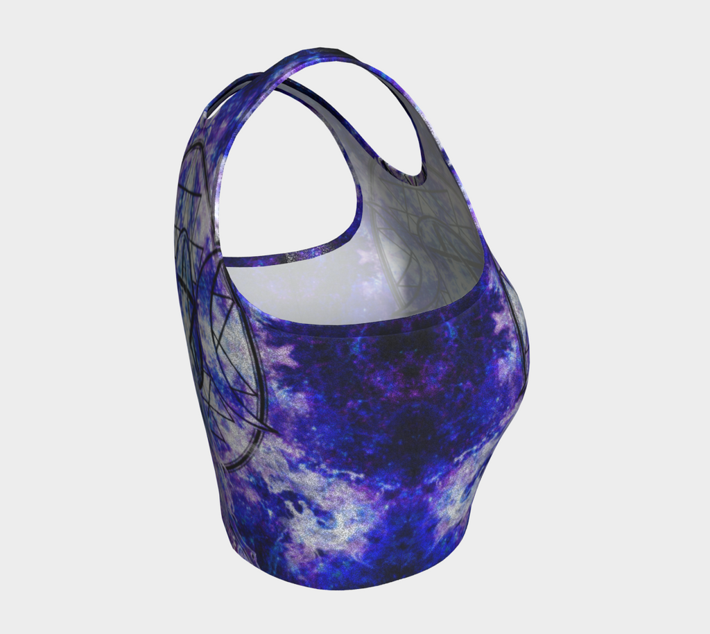 Amen Jin's Katerina's Dracularian Dragoness Magickal Awakening Meditiations  Athletic Crop Top