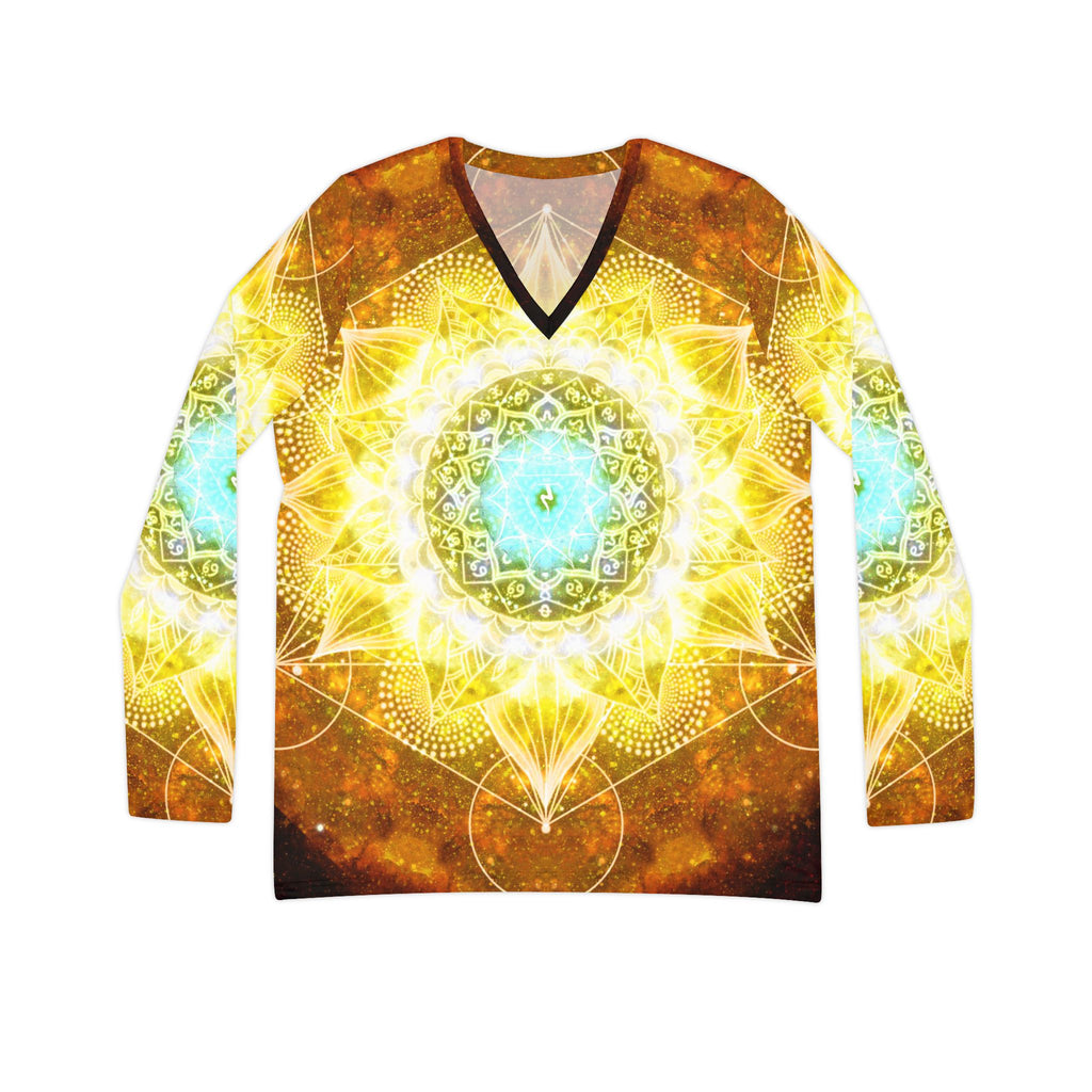 ManiPura Meditations Long Sleeve V-neck Shirt