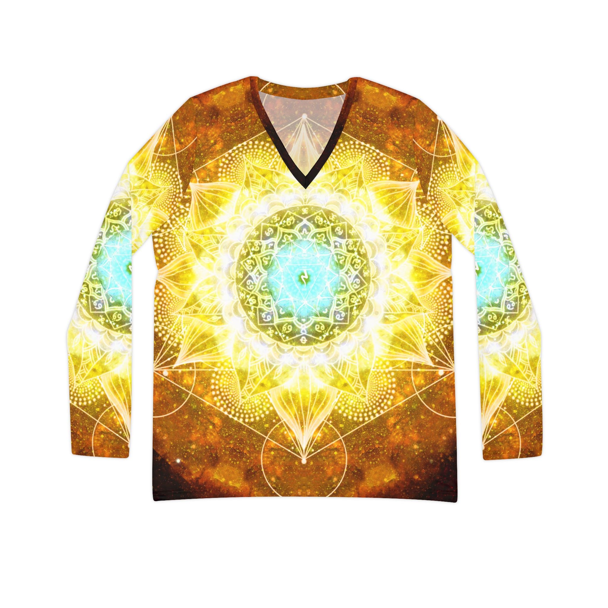 ManiPura Meditations Long Sleeve V-neck Shirt