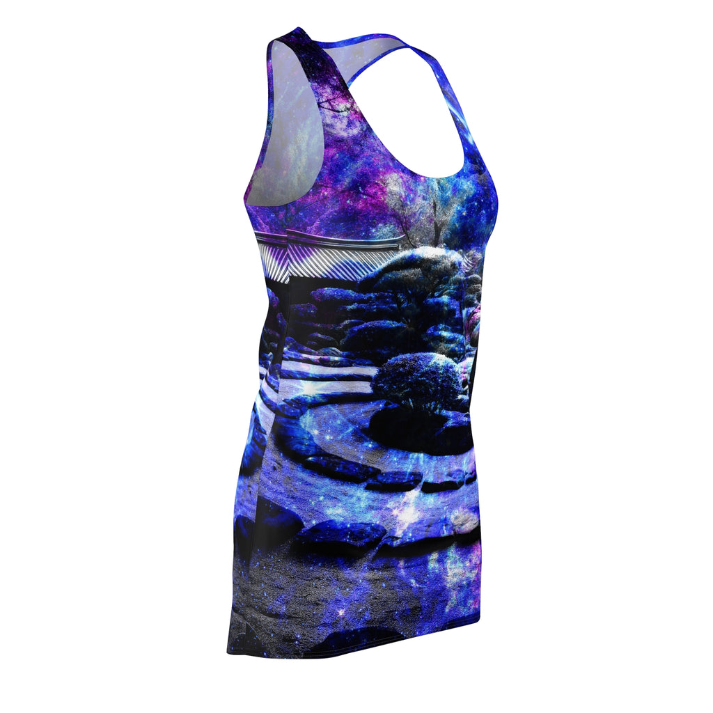 Katerina's on My Way to Neverland Tranquil Garden Dreams Women's Racerback Dress