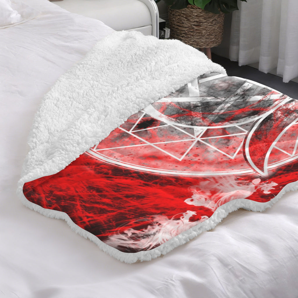 Katerina's Waiting for Hello Triple Goddess Meditations Sherpa Fleece Blanket 30" x 40" | Ships from USA
