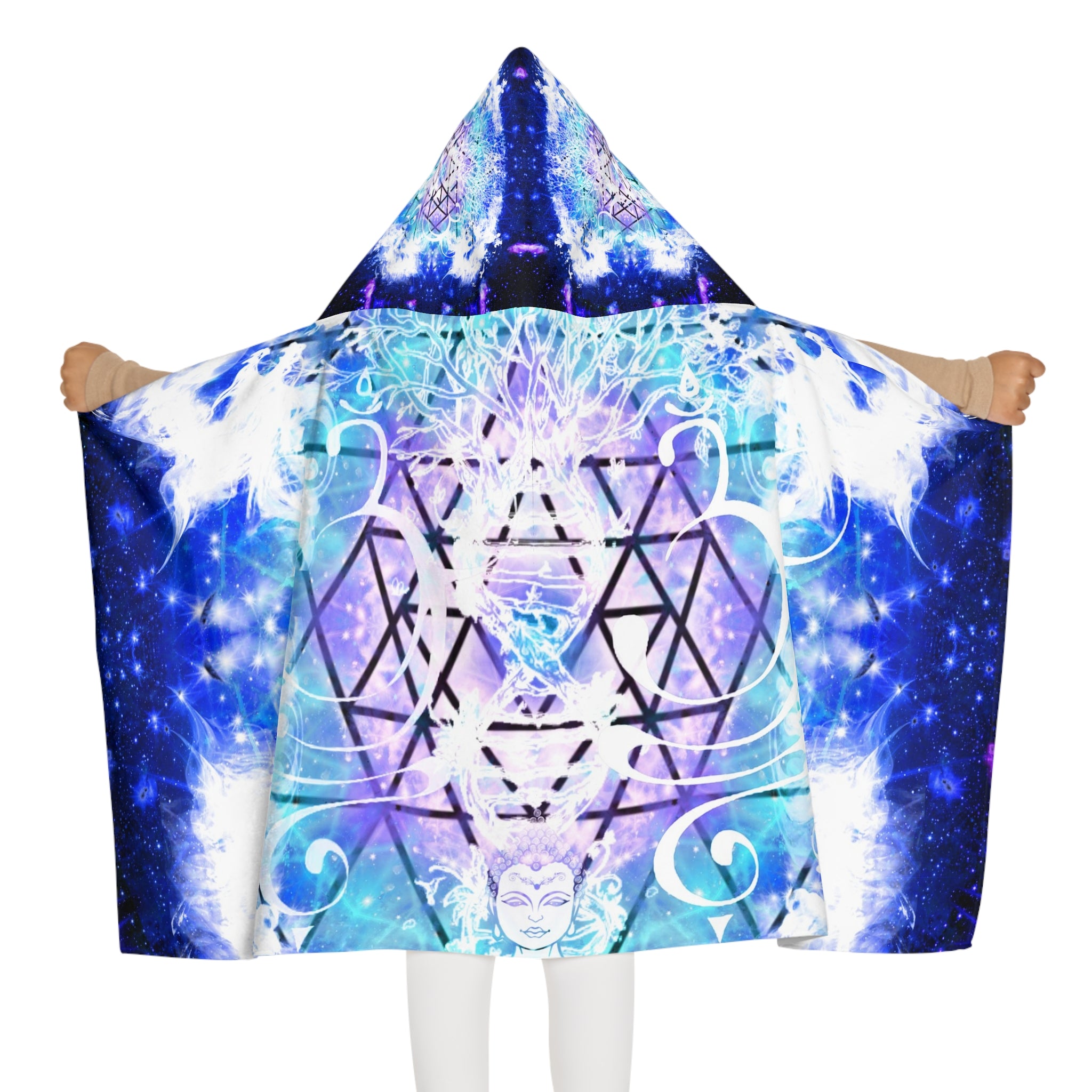 Amen Jin's Katerina's Eros and Psyche Desires Buddha Meditations Youth Hooded Towel