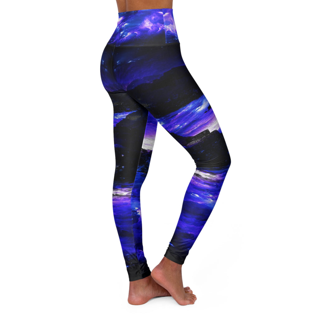 Amethyst Sapphire Somewhere on the Indian Ocean Dreams High Waisted Yoga Legging