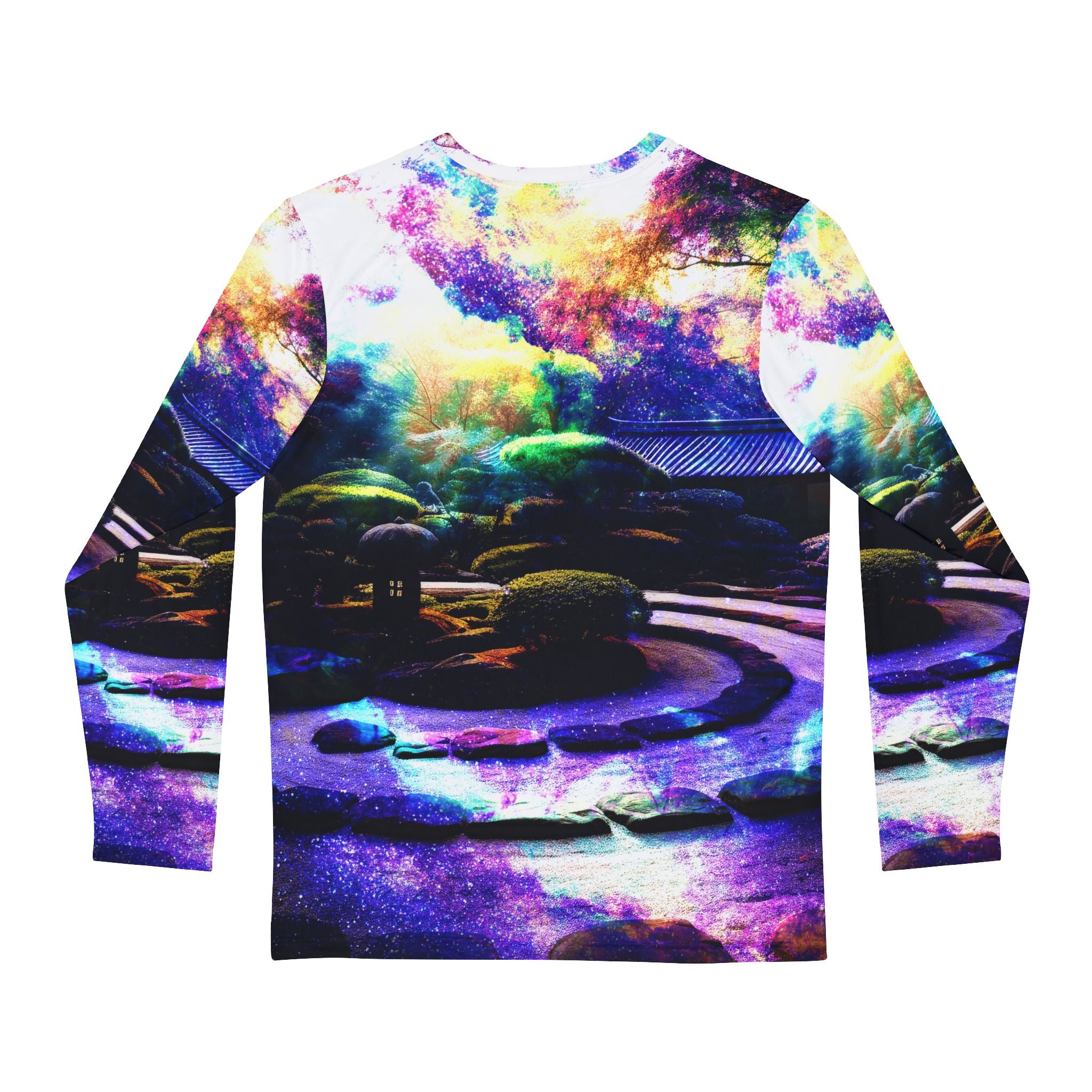 Spirited Marie Wide Awake Tranquil Garden Dreams Men's Long Sleeve Shirt