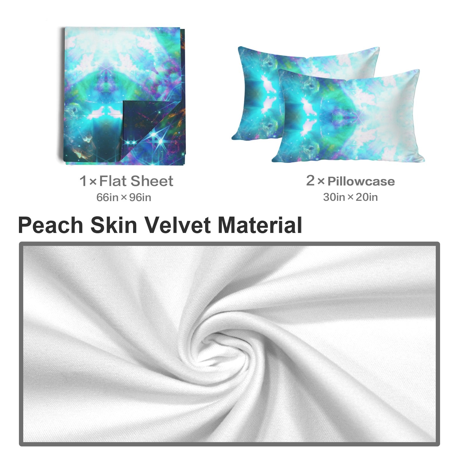 Katerina's Now & Forever Desires 3-Piece Bedding Set (Bed Sheet + Pillowcases)  | Ships from USA