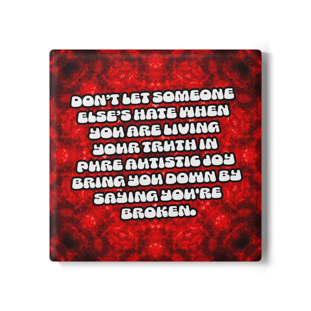 Katerina's Battle Symphony Desires Don't Let Ceramic Coaster
