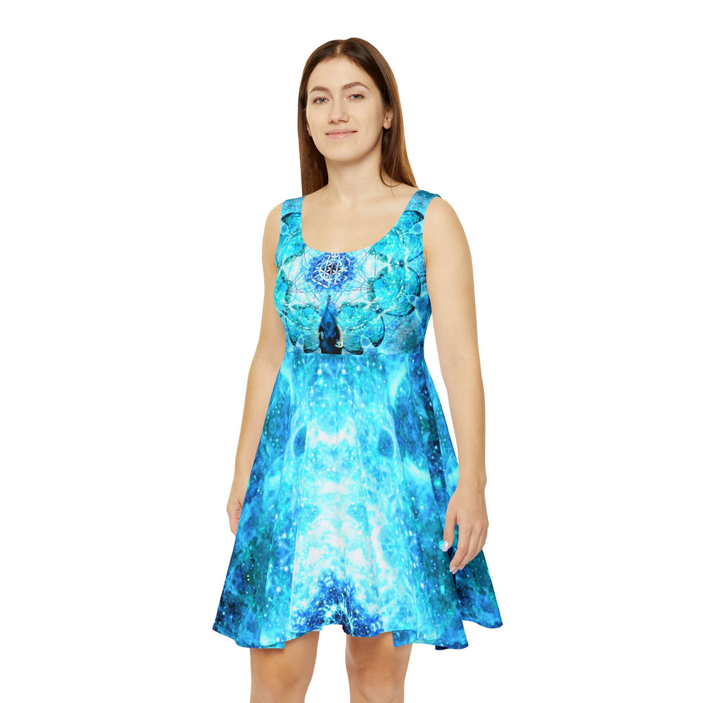 Amen Jin's all the White Horses Metamorphosis Meditations Women's Skater Dress