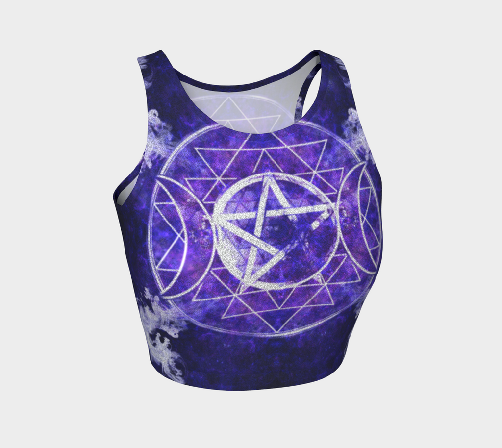 Katerina's Dragon's Eye Triple Goddess Meditations Crop Top