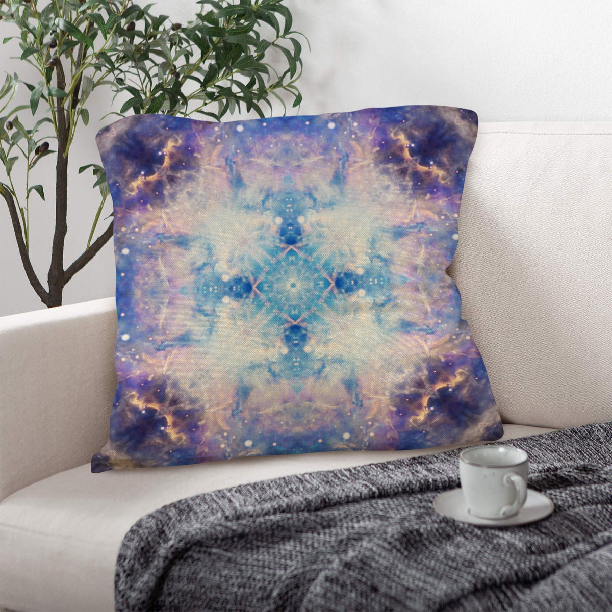 Katerina's Winterborn Desires Linen Throw Pillow 18" x 18" ( 1 Piece ) | Ships from USA