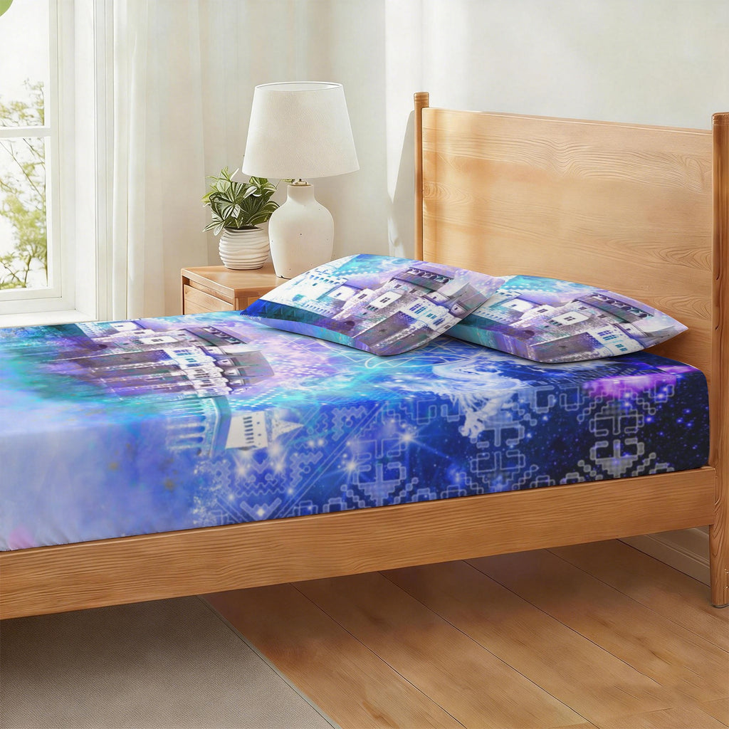 Amen Jin's Katerina's Eros & Psyche Dracularian Meditations Twin Bedding Set (Fitted Sheet + Pillowcases) | Ships from USA
