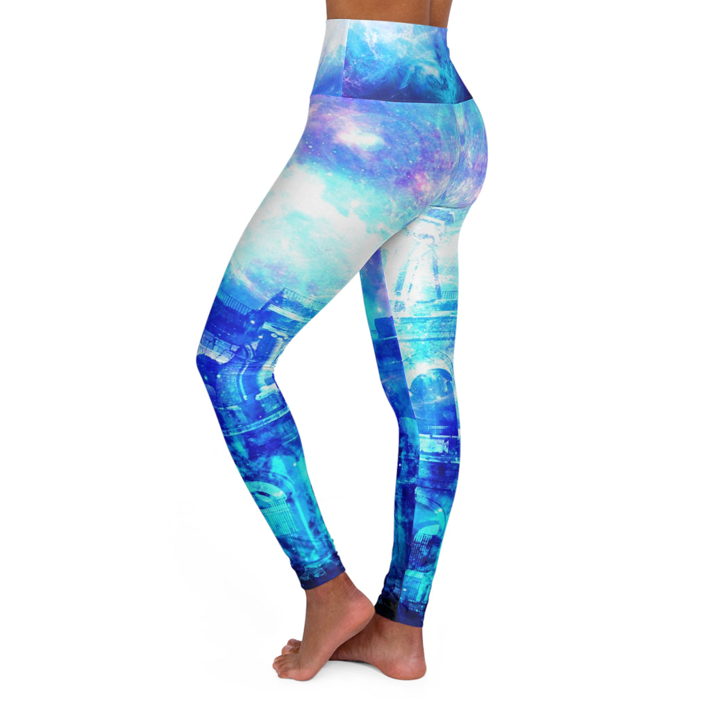 Creation's Heaven Dreams of Roman Patterns Past High Waisted Yoga Leggings