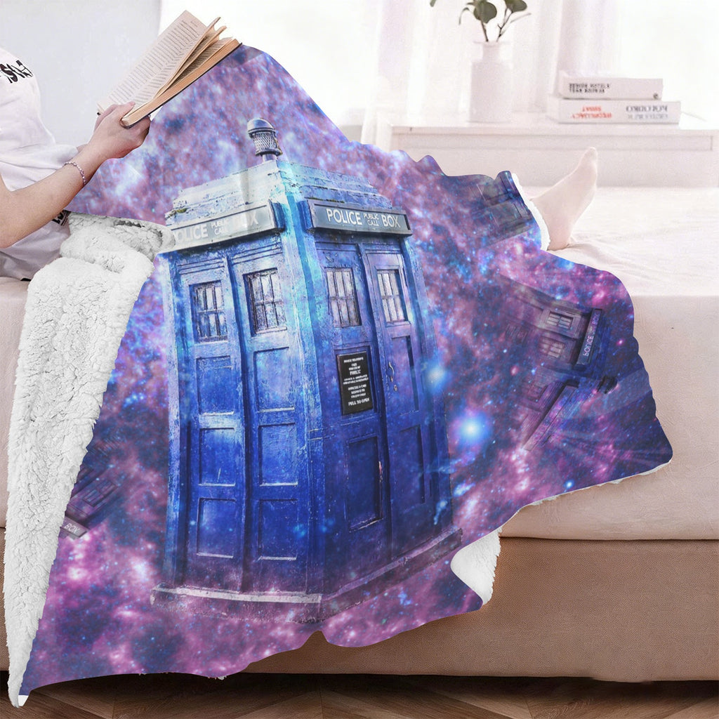 Katerina's Through Time & Space Doctor Desires Sherpa Fleece Blanket 60" x 80" | Ships from USA