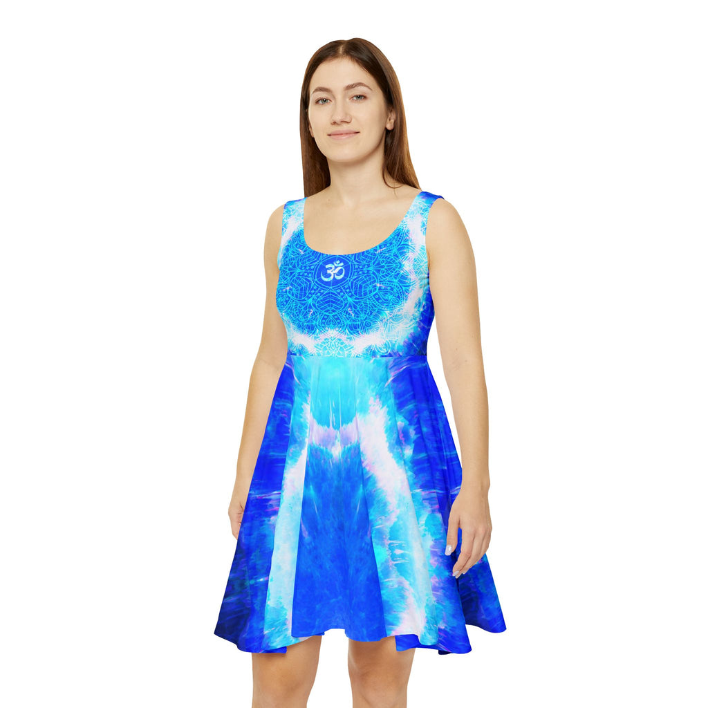 Amen Jin's Blue Sun Om Meditations Women's Skater Dress