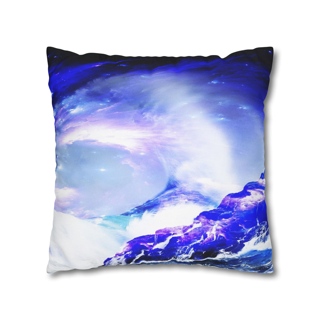 Amethyst Sapphire Serenity Bay Dreams Spun Polyester Pillowcase