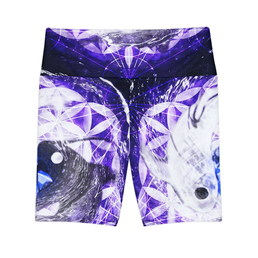 Katerina's Dragon's Eye Desires Koi Meditations Women's Workout Shorts