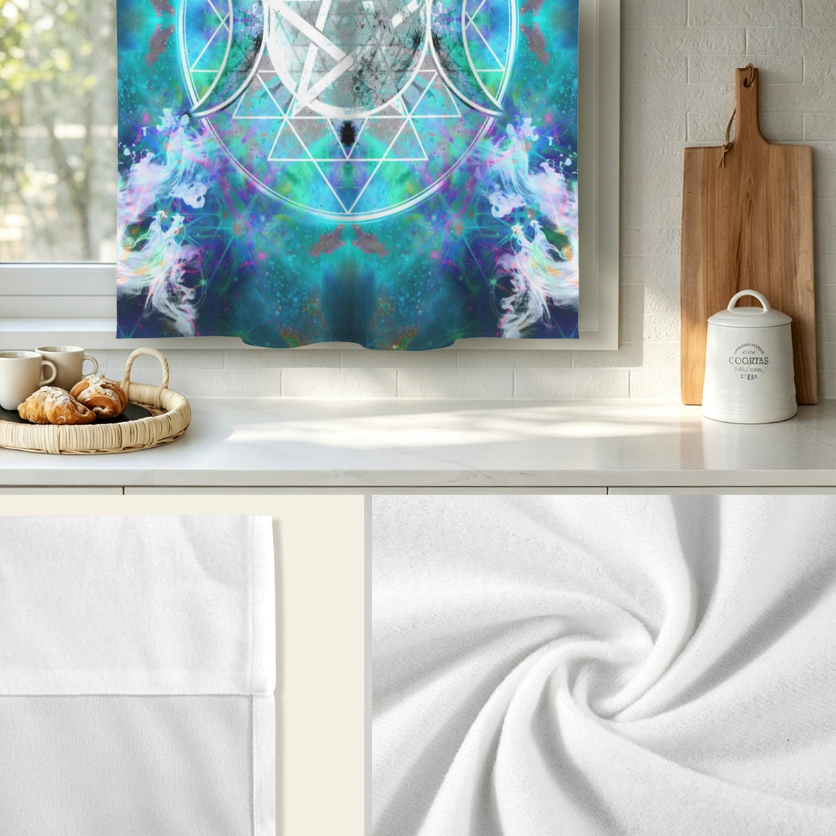 Katerina's Now & Forever Triple Goddess Meditations Window Curtain 52" x 63" ( 1 Piece ) | Ships from USA