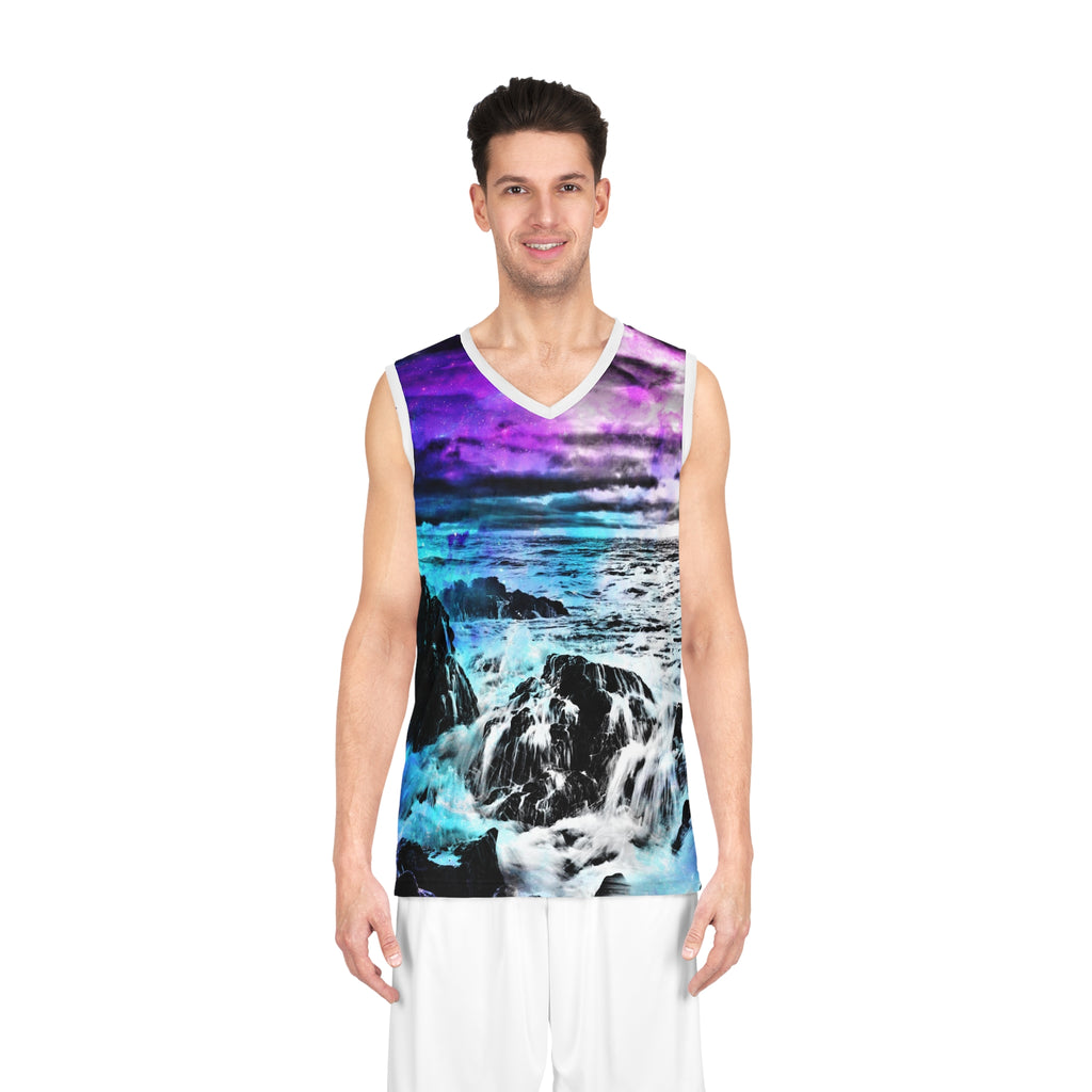 Creation's Heaven Cosmic Falls Dreams Basketball Jersey
