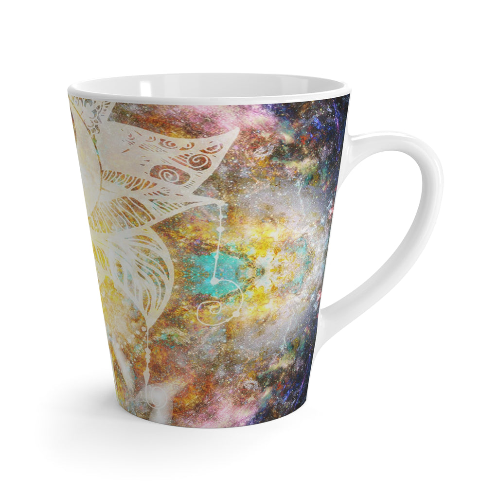 Amen Jin's Desire to Breathe Again Lotus Meditations Latte Mug