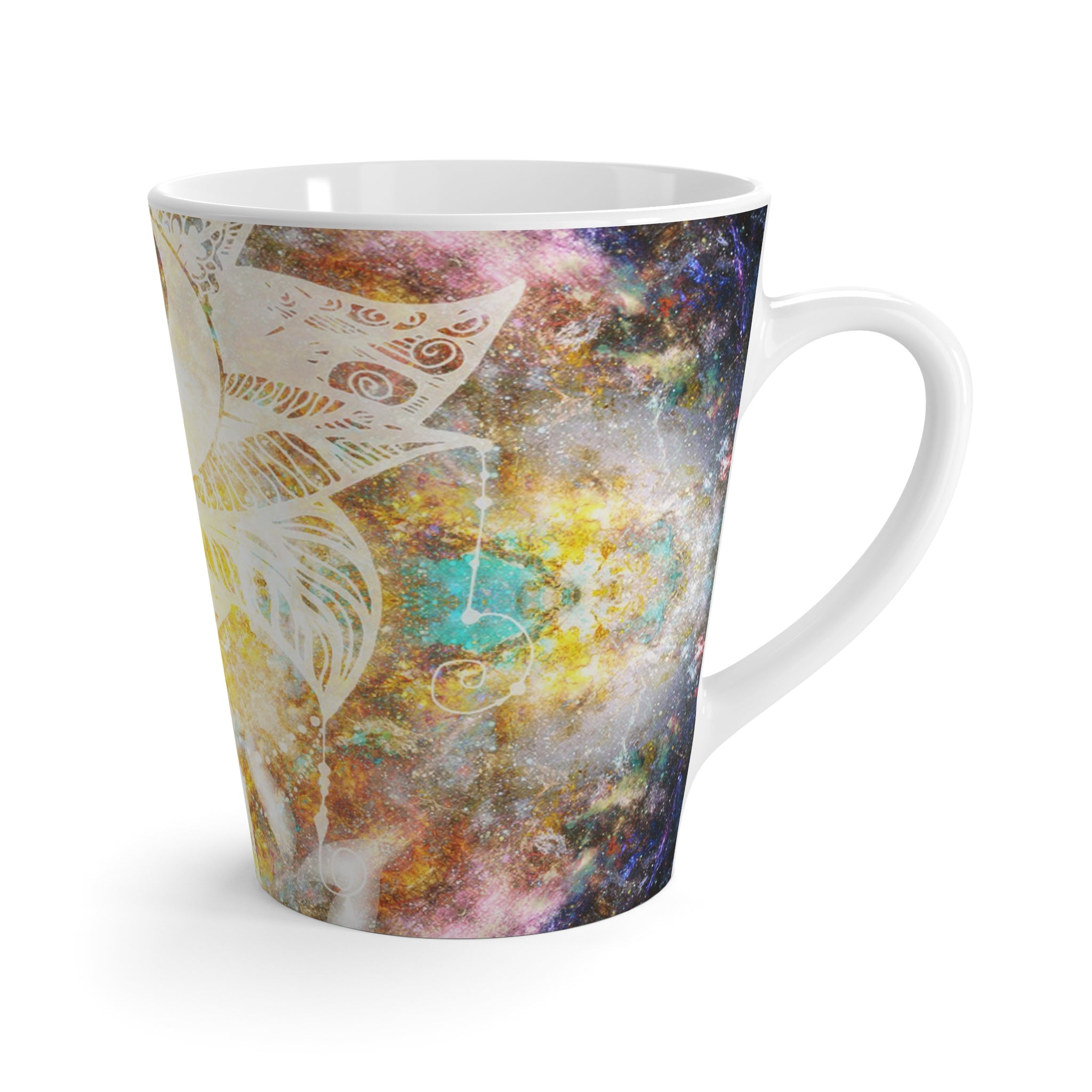 Amen Jin's Desire to Breathe Again Lotus Meditations Latte Mug