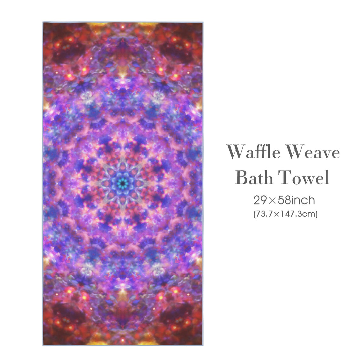 Katerina's Tears Desires Waffle Weave Bath Towel 29" x 58" | Ships from USA