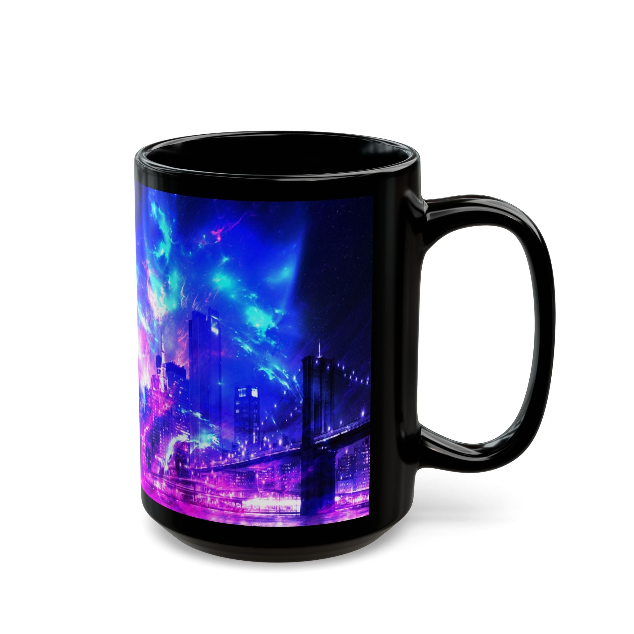 Amethyst New York Dreams Black Mug